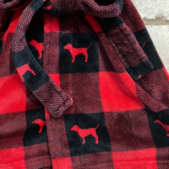 Victorias Secret PINK Buffalo Plaid Robe - Picture 2 of 3